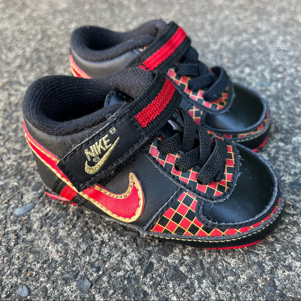 Nike Crib Shoes Black Red Checkered Nike Vandal 2C